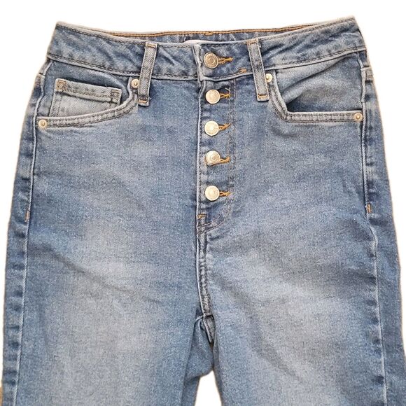 Forever 21 Denim - Forever 21 Button Fly Jeans Womens 27 (25Wx27L) Blue Denim Skinny Fit 5 Pocket